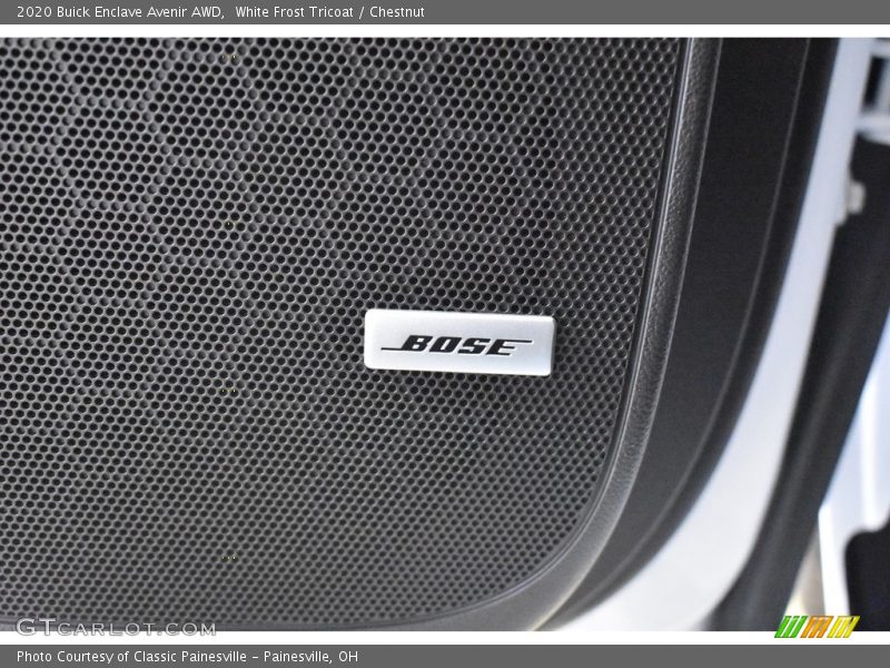 White Frost Tricoat / Chestnut 2020 Buick Enclave Avenir AWD