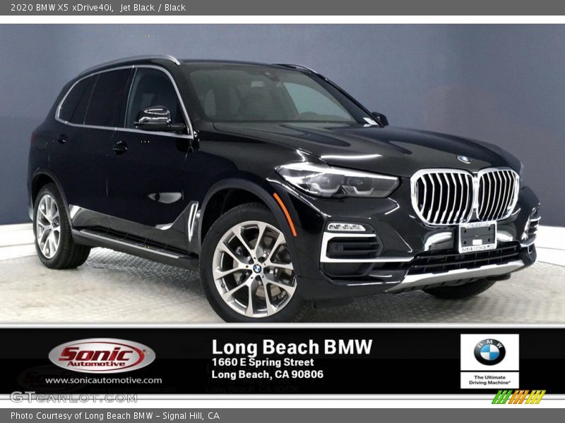 Jet Black / Black 2020 BMW X5 xDrive40i