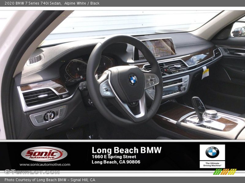 Alpine White / Black 2020 BMW 7 Series 740i Sedan