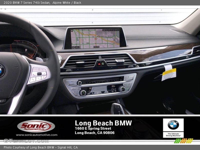 Alpine White / Black 2020 BMW 7 Series 740i Sedan