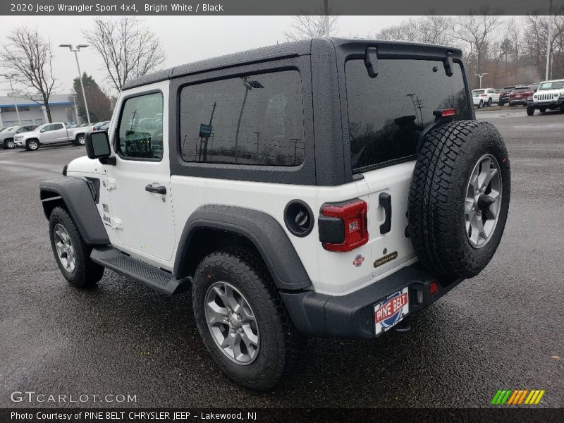 Bright White / Black 2020 Jeep Wrangler Sport 4x4