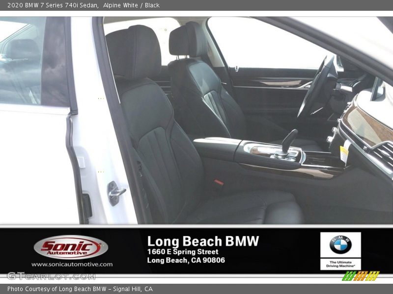 Alpine White / Black 2020 BMW 7 Series 740i Sedan