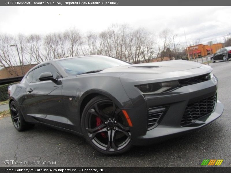 Nightfall Gray Metallic / Jet Black 2017 Chevrolet Camaro SS Coupe