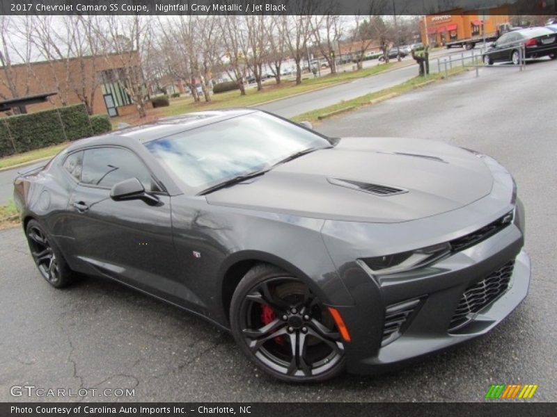 Nightfall Gray Metallic / Jet Black 2017 Chevrolet Camaro SS Coupe