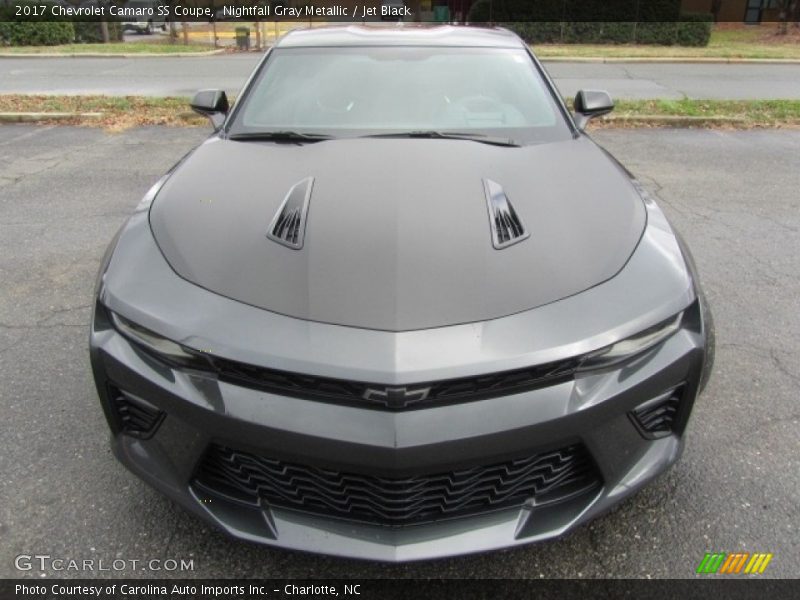 Nightfall Gray Metallic / Jet Black 2017 Chevrolet Camaro SS Coupe