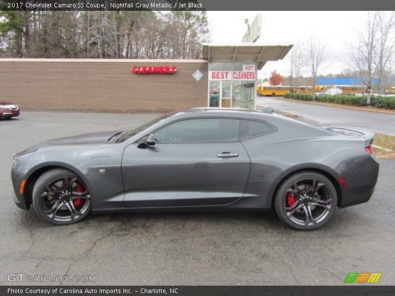 Nightfall Gray Metallic / Jet Black 2017 Chevrolet Camaro SS Coupe