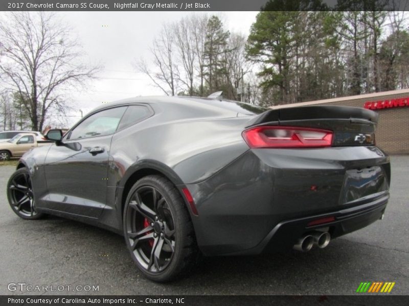 Nightfall Gray Metallic / Jet Black 2017 Chevrolet Camaro SS Coupe