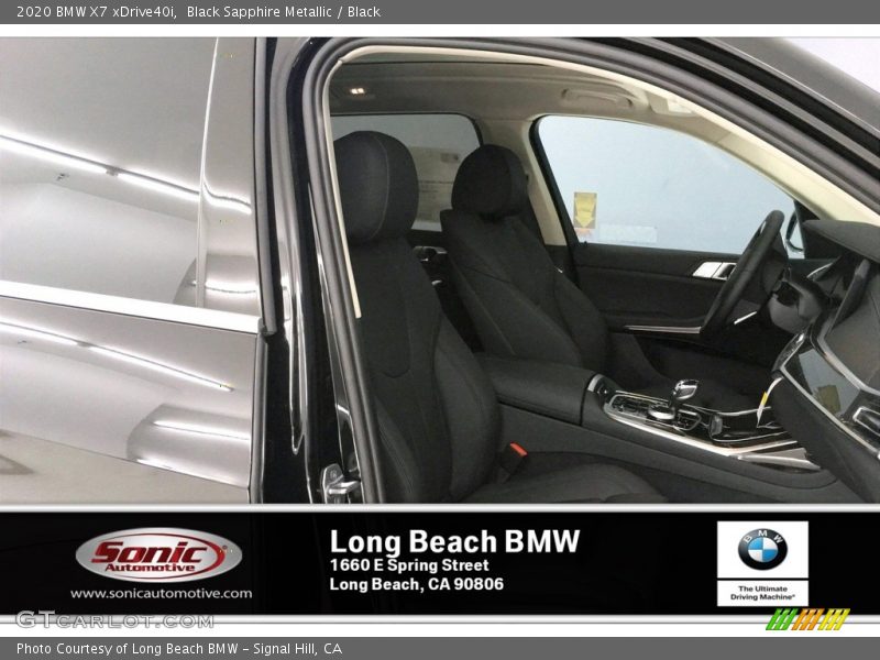 Black Sapphire Metallic / Black 2020 BMW X7 xDrive40i