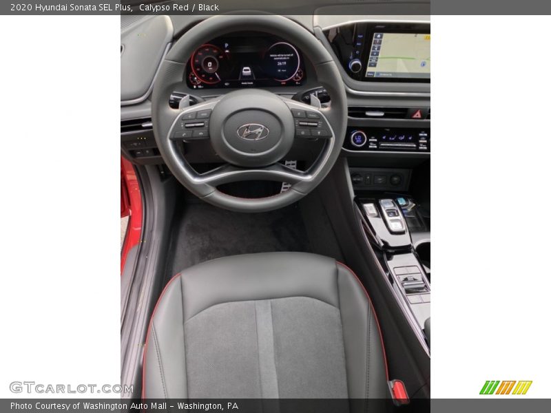 Calypso Red / Black 2020 Hyundai Sonata SEL Plus