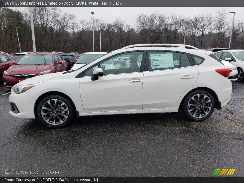 Crystal White Pearl / Black 2020 Subaru Impreza Limited 5-Door