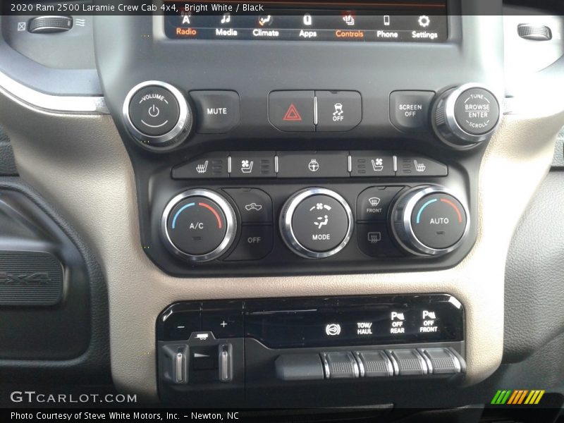 Controls of 2020 2500 Laramie Crew Cab 4x4