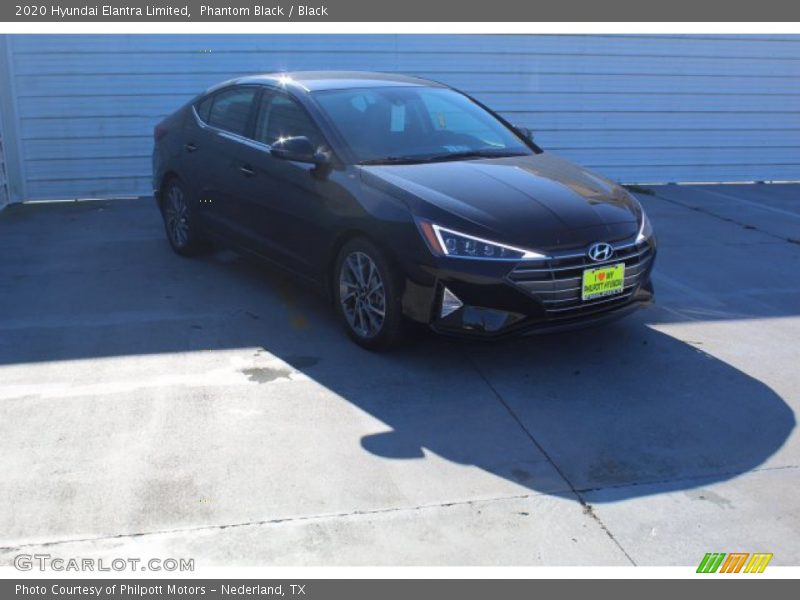 Phantom Black / Black 2020 Hyundai Elantra Limited