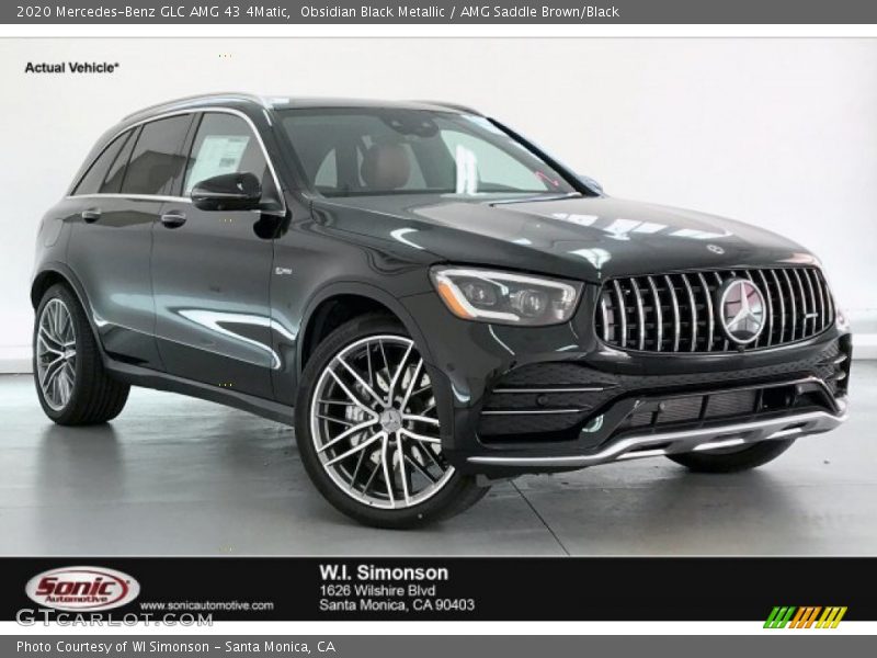 Obsidian Black Metallic / AMG Saddle Brown/Black 2020 Mercedes-Benz GLC AMG 43 4Matic