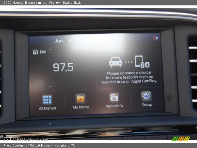 Phantom Black / Black 2020 Hyundai Elantra Limited