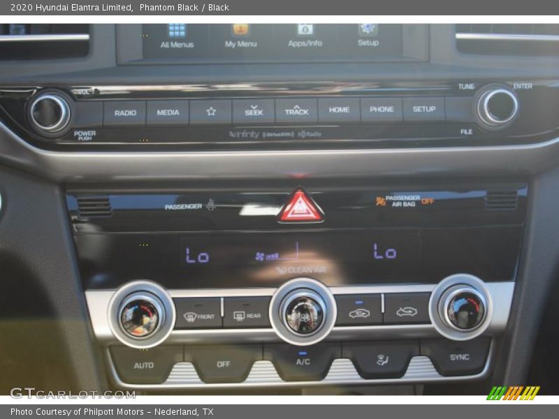 Phantom Black / Black 2020 Hyundai Elantra Limited