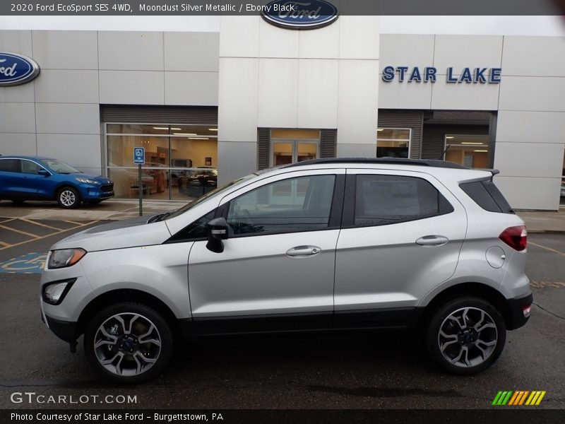 Moondust Silver Metallic / Ebony Black 2020 Ford EcoSport SES 4WD