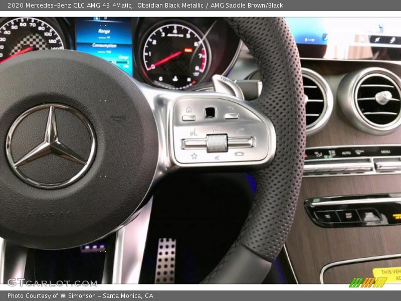 Obsidian Black Metallic / AMG Saddle Brown/Black 2020 Mercedes-Benz GLC AMG 43 4Matic
