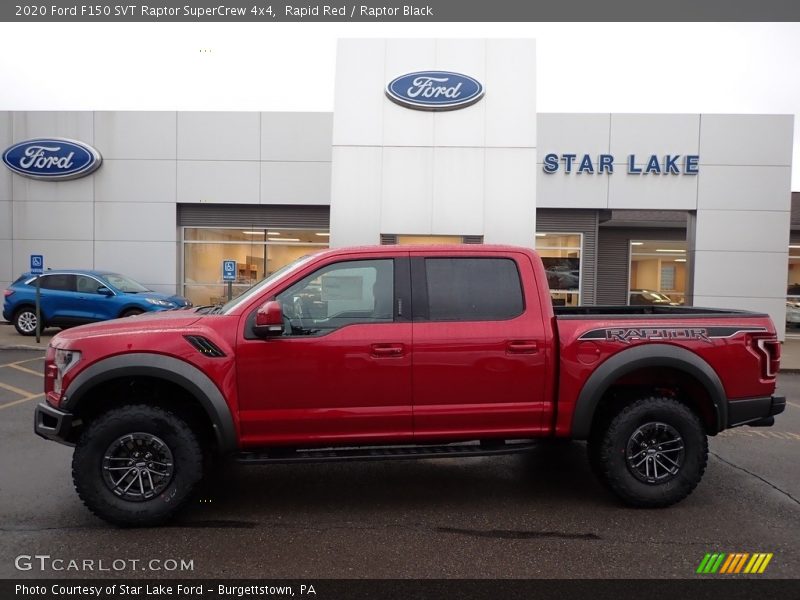 Rapid Red / Raptor Black 2020 Ford F150 SVT Raptor SuperCrew 4x4