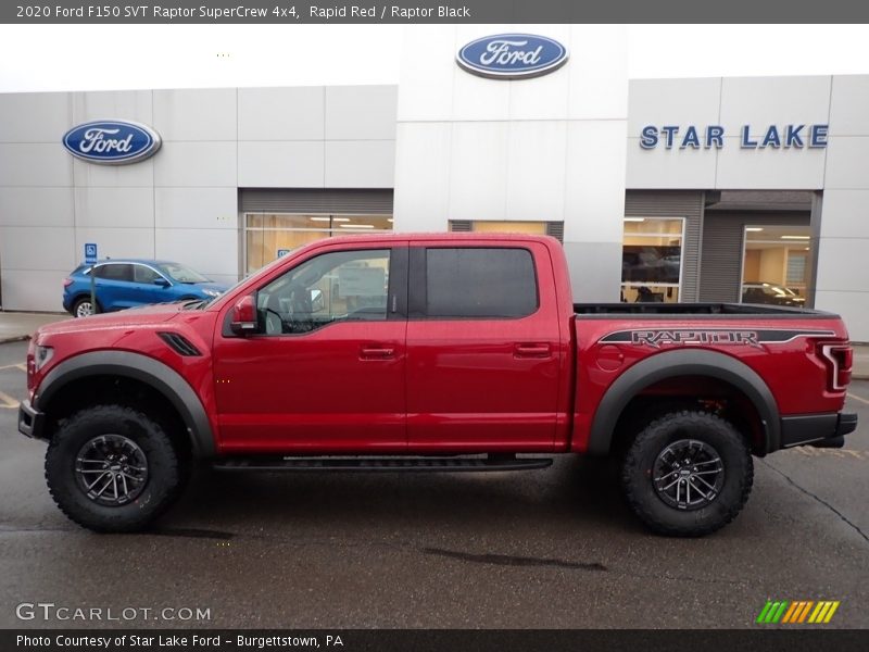 Rapid Red / Raptor Black 2020 Ford F150 SVT Raptor SuperCrew 4x4