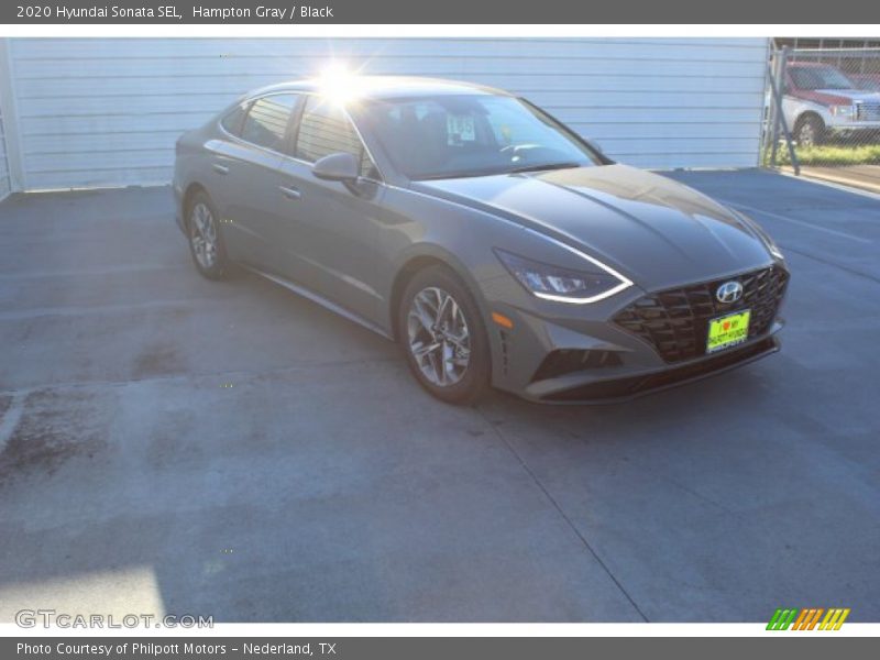 Hampton Gray / Black 2020 Hyundai Sonata SEL