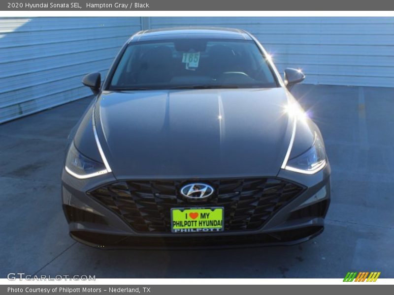 Hampton Gray / Black 2020 Hyundai Sonata SEL
