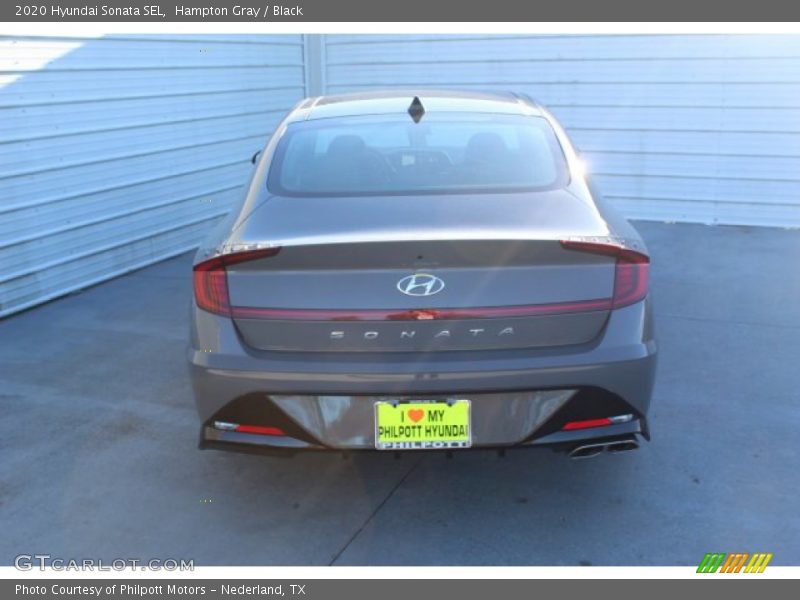 Hampton Gray / Black 2020 Hyundai Sonata SEL