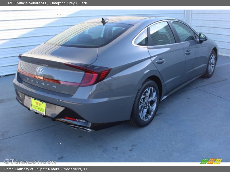 Hampton Gray / Black 2020 Hyundai Sonata SEL