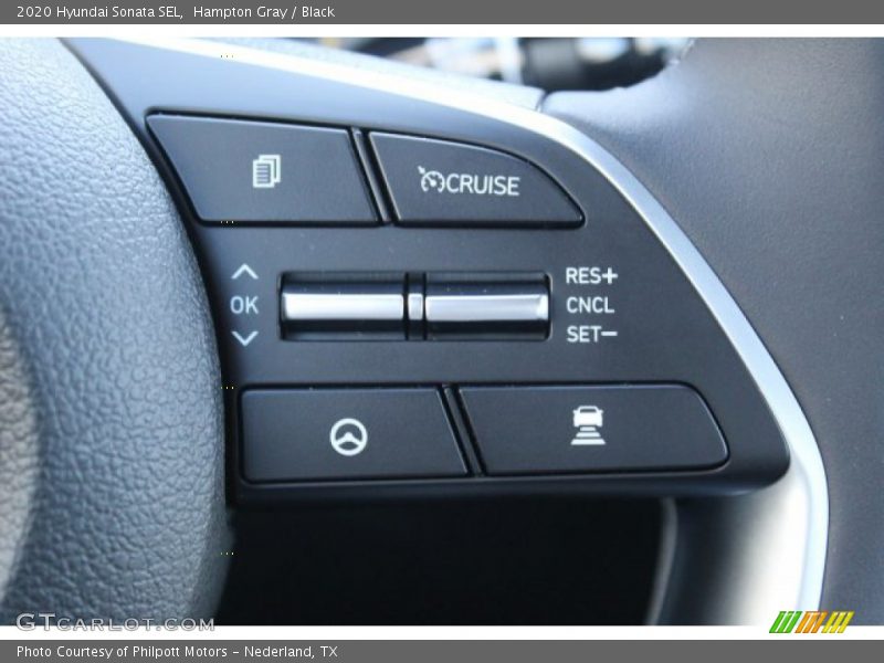 Hampton Gray / Black 2020 Hyundai Sonata SEL