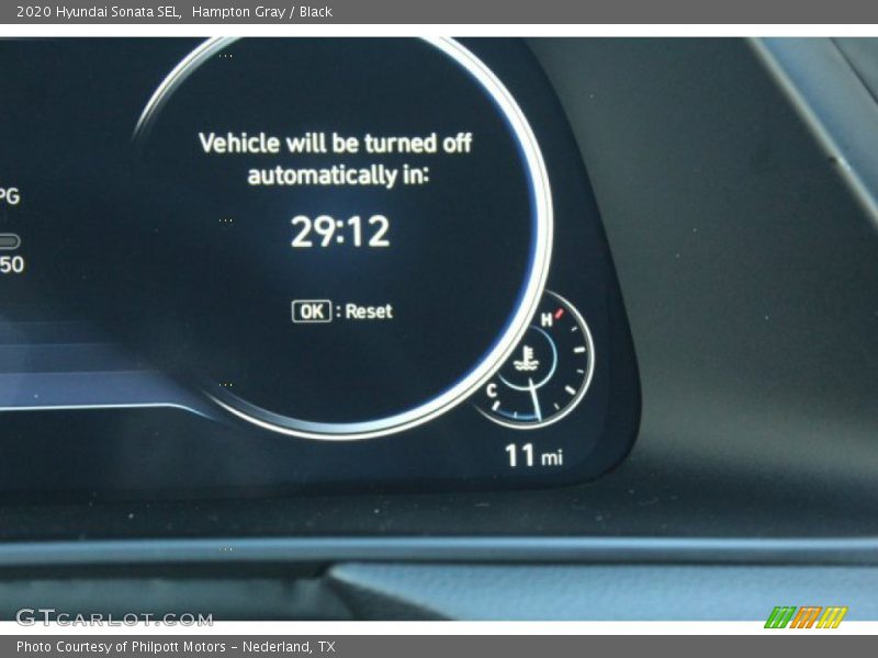 Hampton Gray / Black 2020 Hyundai Sonata SEL