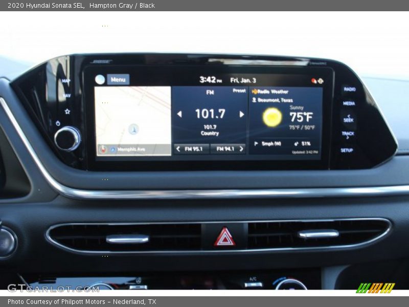 Hampton Gray / Black 2020 Hyundai Sonata SEL