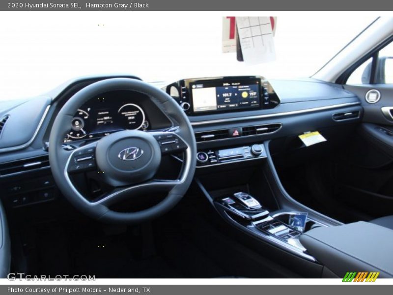 Hampton Gray / Black 2020 Hyundai Sonata SEL