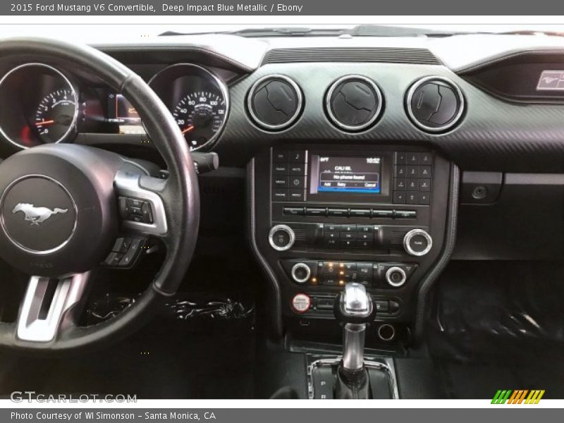 Deep Impact Blue Metallic / Ebony 2015 Ford Mustang V6 Convertible
