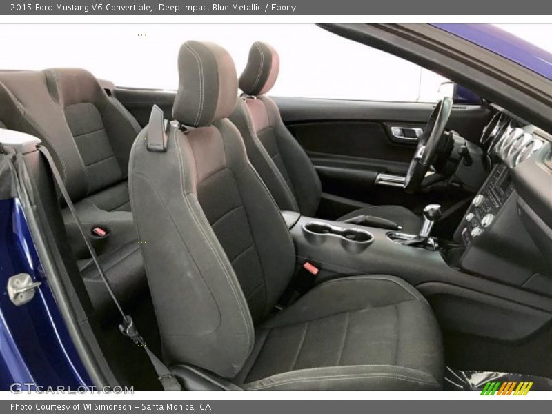Deep Impact Blue Metallic / Ebony 2015 Ford Mustang V6 Convertible