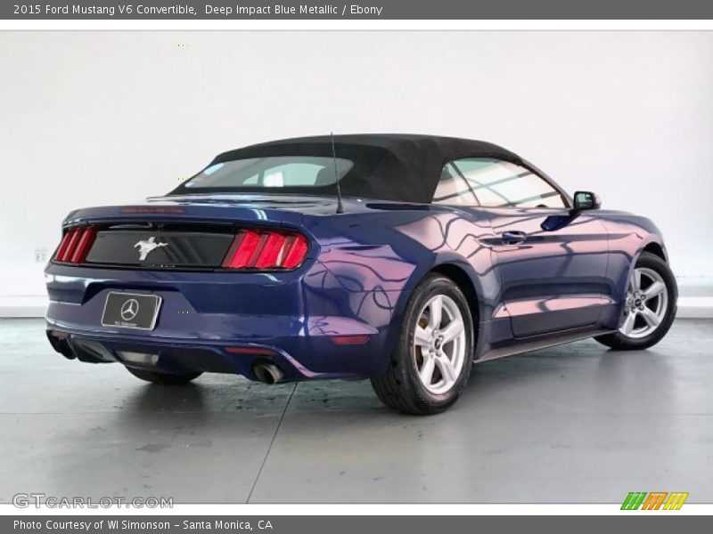 Deep Impact Blue Metallic / Ebony 2015 Ford Mustang V6 Convertible