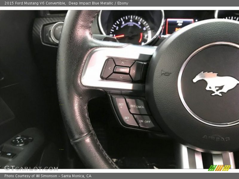 Deep Impact Blue Metallic / Ebony 2015 Ford Mustang V6 Convertible