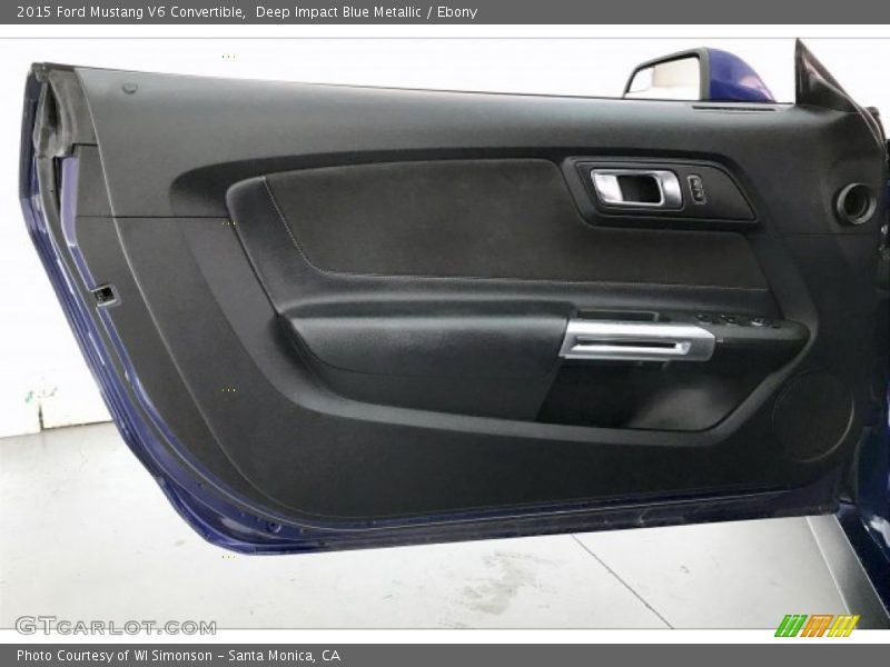 Deep Impact Blue Metallic / Ebony 2015 Ford Mustang V6 Convertible