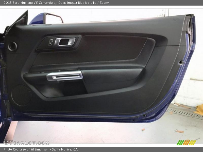 Deep Impact Blue Metallic / Ebony 2015 Ford Mustang V6 Convertible