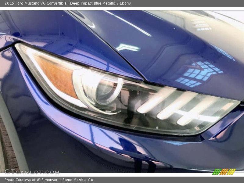 Deep Impact Blue Metallic / Ebony 2015 Ford Mustang V6 Convertible