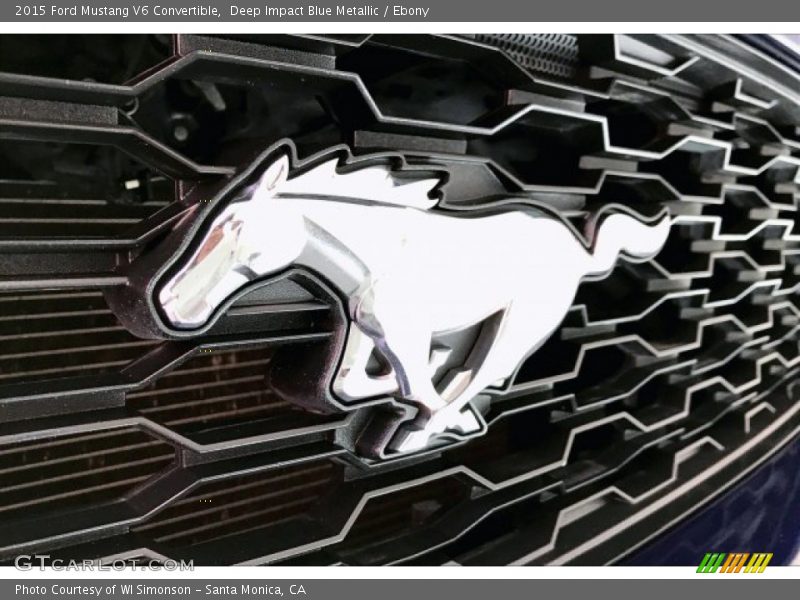 Deep Impact Blue Metallic / Ebony 2015 Ford Mustang V6 Convertible