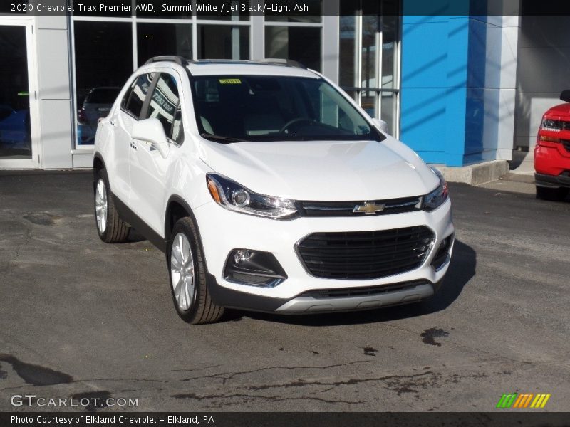 Summit White / Jet Black/­Light Ash 2020 Chevrolet Trax Premier AWD