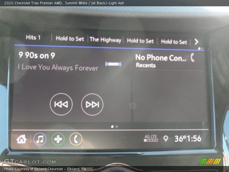 Summit White / Jet Black/­Light Ash 2020 Chevrolet Trax Premier AWD