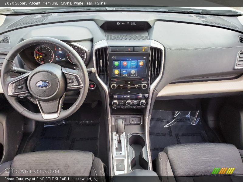 Crystal White Pearl / Slate 2020 Subaru Ascent Premium