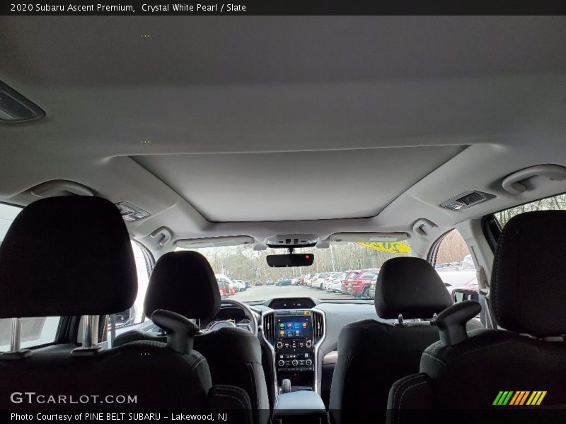 Crystal White Pearl / Slate 2020 Subaru Ascent Premium