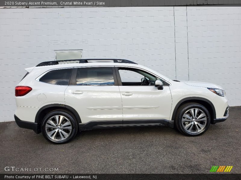 Crystal White Pearl / Slate 2020 Subaru Ascent Premium