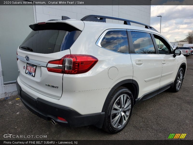 Crystal White Pearl / Slate 2020 Subaru Ascent Premium