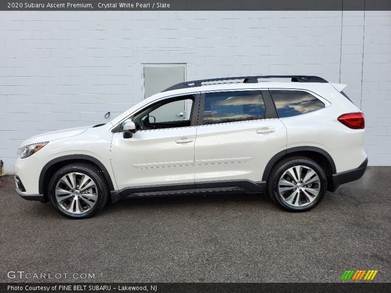 Crystal White Pearl / Slate 2020 Subaru Ascent Premium