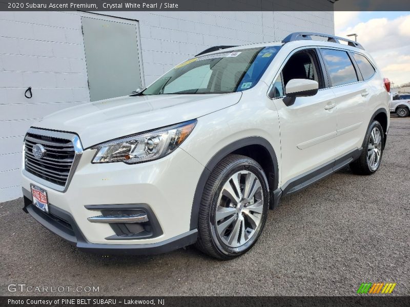 Crystal White Pearl / Slate 2020 Subaru Ascent Premium