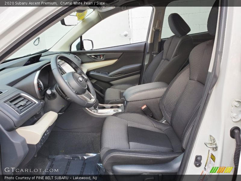 Crystal White Pearl / Slate 2020 Subaru Ascent Premium