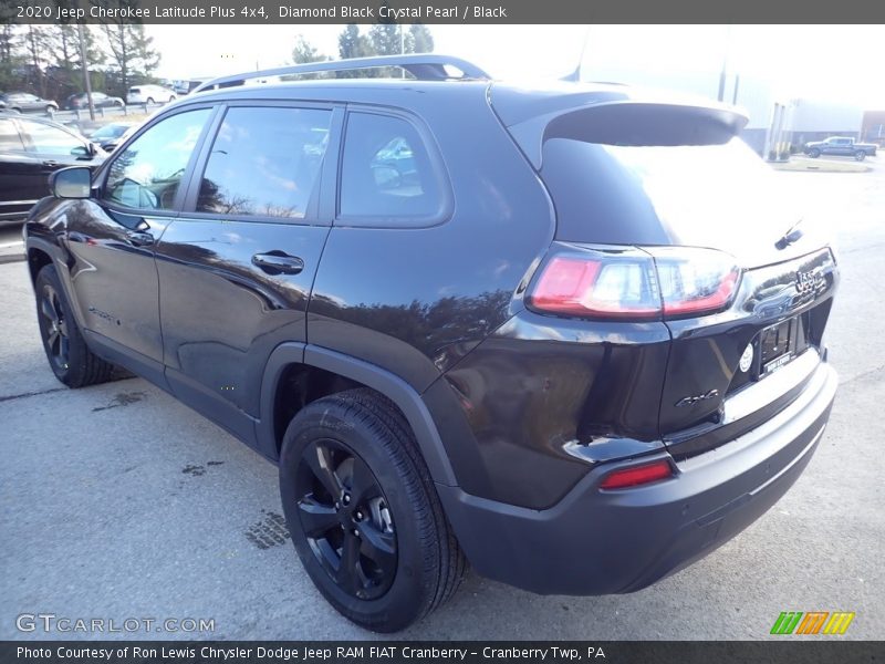 Diamond Black Crystal Pearl / Black 2020 Jeep Cherokee Latitude Plus 4x4