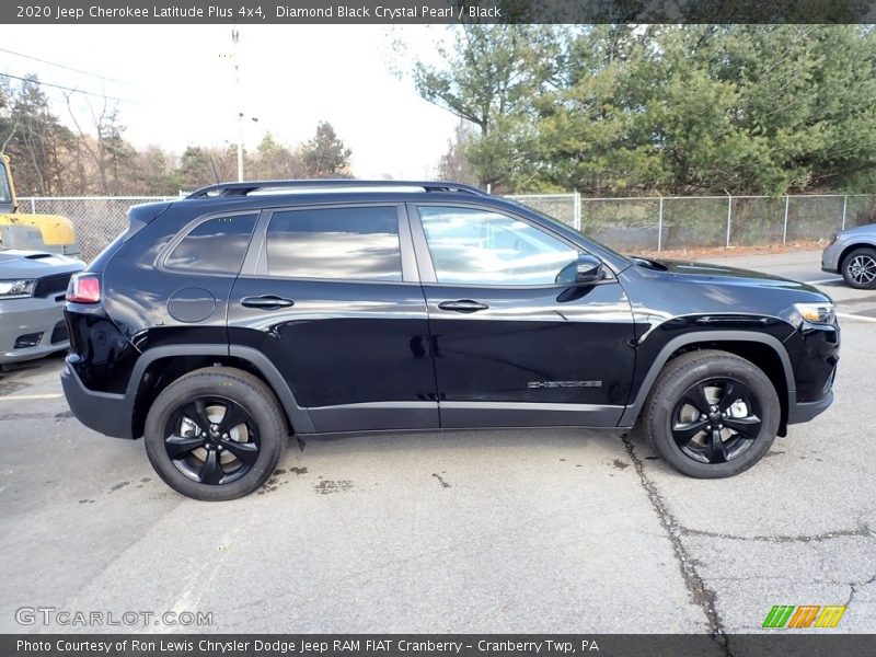 Diamond Black Crystal Pearl / Black 2020 Jeep Cherokee Latitude Plus 4x4